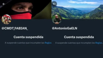Photo of Red social X suspendió las cuentas de los cabecillas del ELN ‘Antonio García’ y ‘Fabián’