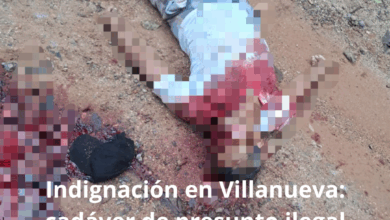 Photo of Indignación en Villanueva: cadáver de presunto ilegal sigue sin ser recogido dos días después de un combate