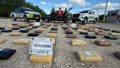 Photo of Policía incauta 150 kilos de marihuana en la vía Caucasia–Planeta Rica y captura a un conductor