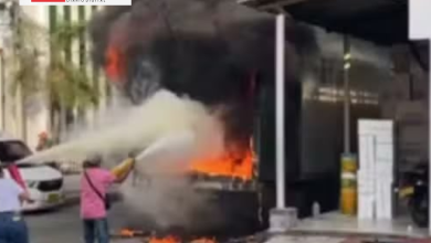 Photo of Fuego consumió un camión y generó momentos de tensión